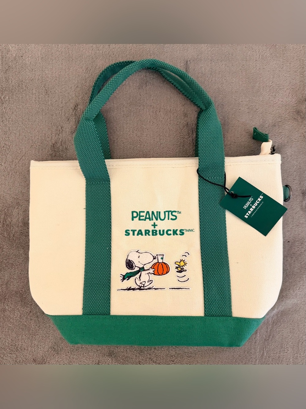 Starbucks x Peanuts - Mini Canvas Tote - New With Tag